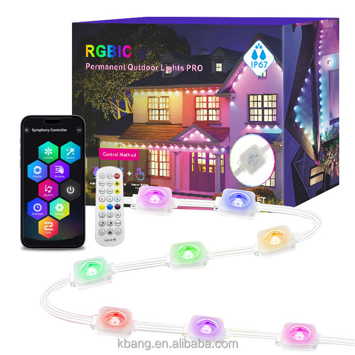 KEBON Smart Outdoor IP67 Waterproof LED RGB Pixel Point Light - APP Controlled Christmas Eave Lights